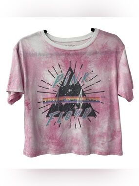 Pink Floyd Girls' Pink Tie-Dye Graphic Tee